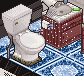 a urinating toilet - not the 'bottom washer' kind though.