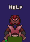 'HELP', the butler screams, as his mind is overwhelmed by the confusing, MUD-like skin.